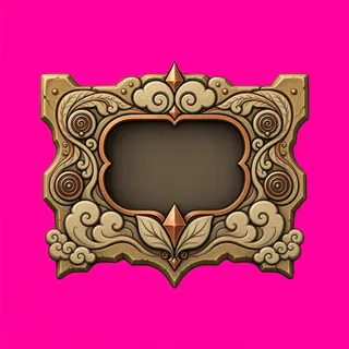 empty dialogue frame, pressed state