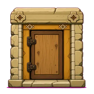 door frame, intact
