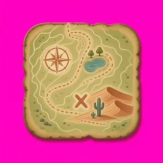 treasure map, plain design