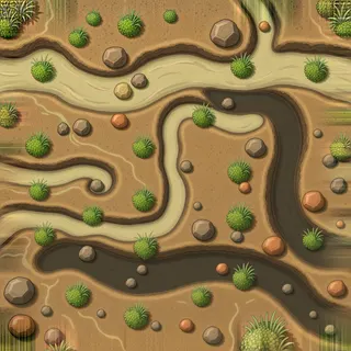overgrown bank sediment