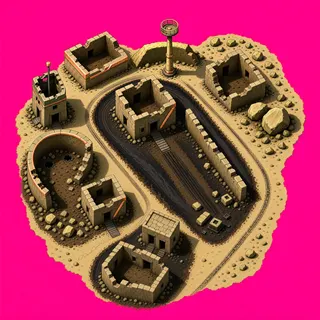 scorch mark, irregular arrangement