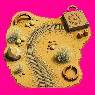 wheel tracks, sparse arrangement