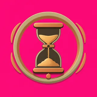 hourglass, plain design
