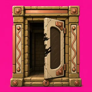 door open, damaged