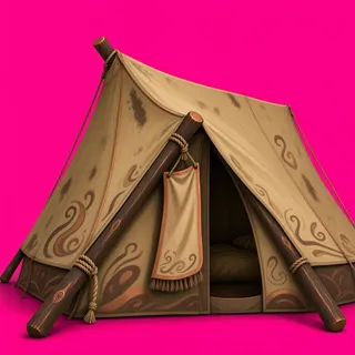 weathered tent
