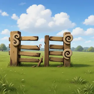 damaged short fence