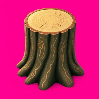 clean tree stump