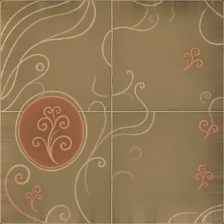 weathered dusty tiled floor