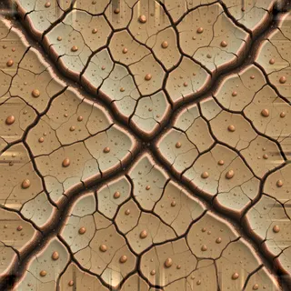 weathered cracked earth
