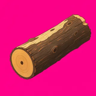 clean fallen log