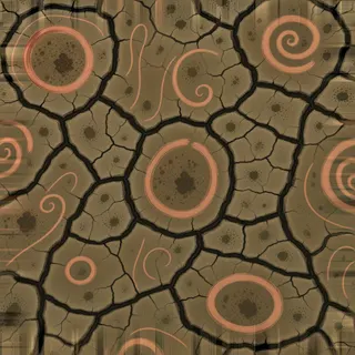 damp cracked earth