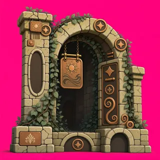 overgrown gate
