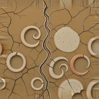 damaged sandstone grit