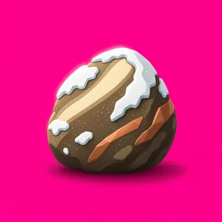 frosted small rock