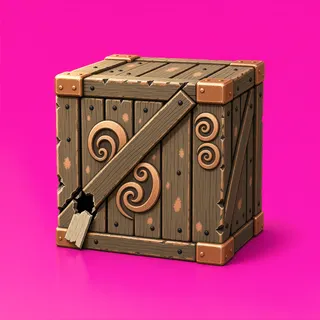 damaged wooden crate