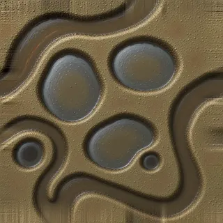 damp wet mud