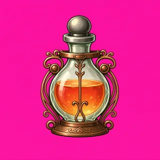 healing potion, ornate design