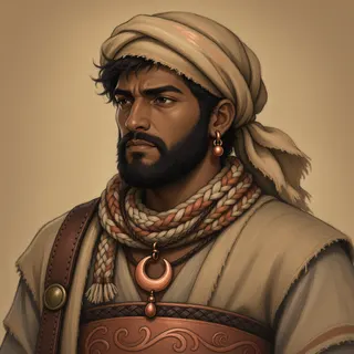 original adult caretaker, determined expression