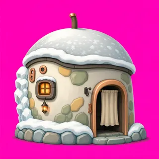 frosted small dwelling
