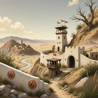border overlook at daylight