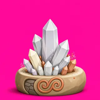 clean crystal cluster