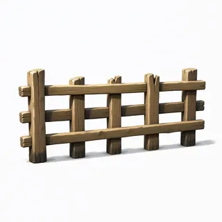weathered short fence