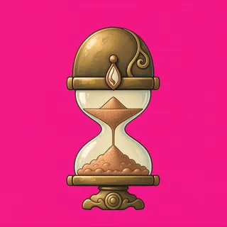 hourglass, ornate design