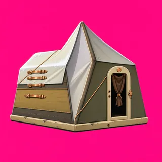 frosted tent