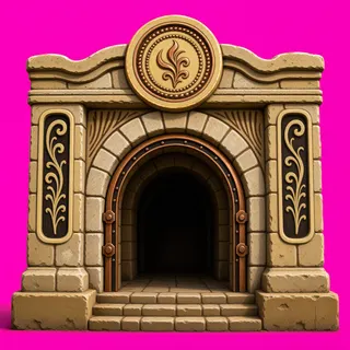 bridge entrance, intact