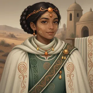 original adult healer, calm expression