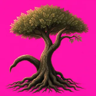 weathered standing tree