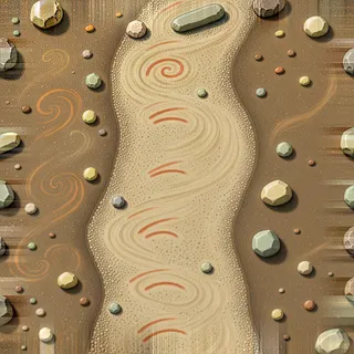 weathered fine gravel path