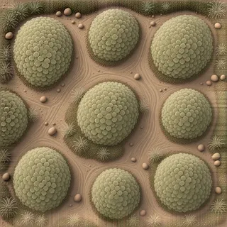 dust-covered low bank moss