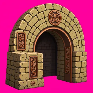 weathered archway