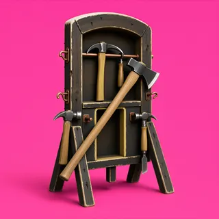 damaged tool rack