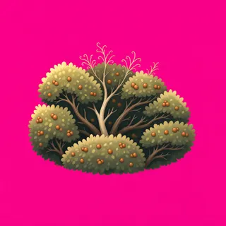 weathered low bush