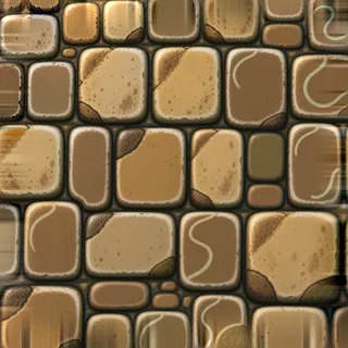 damp worn cobbles