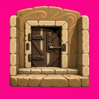 door locked, damaged