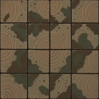 damp flat paving