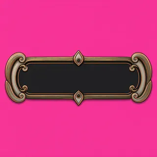 empty status bar frame, pressed state