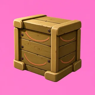 clean wooden crate