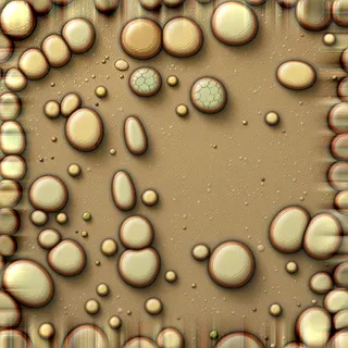 dust-covered pale pebbles