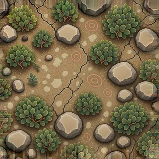 overgrown sandstone grit