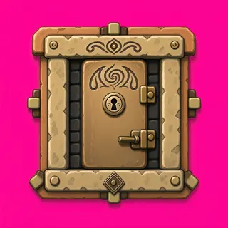 door locked, intact