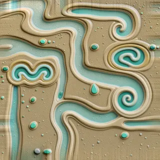 frosted wet mud