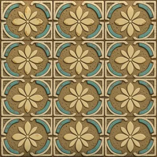 weathered dusty tiled floor
