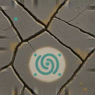 dust-covered rough stone floor