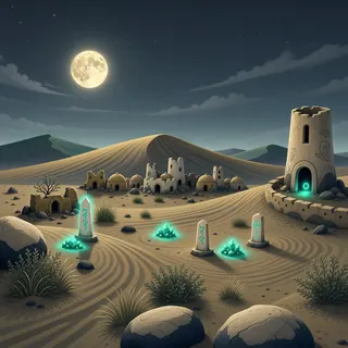 resource clearing at moonlit night