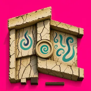 wall inner corner, weathered