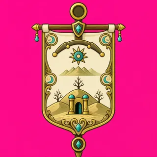checkpoint flag, ornate design
